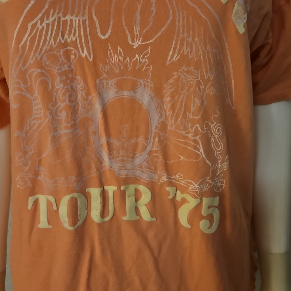 3/$30 AMERICAN EAGLE Peach Queen Band Tour 1975 Oversized T-Shirt - Picture 5 of 11